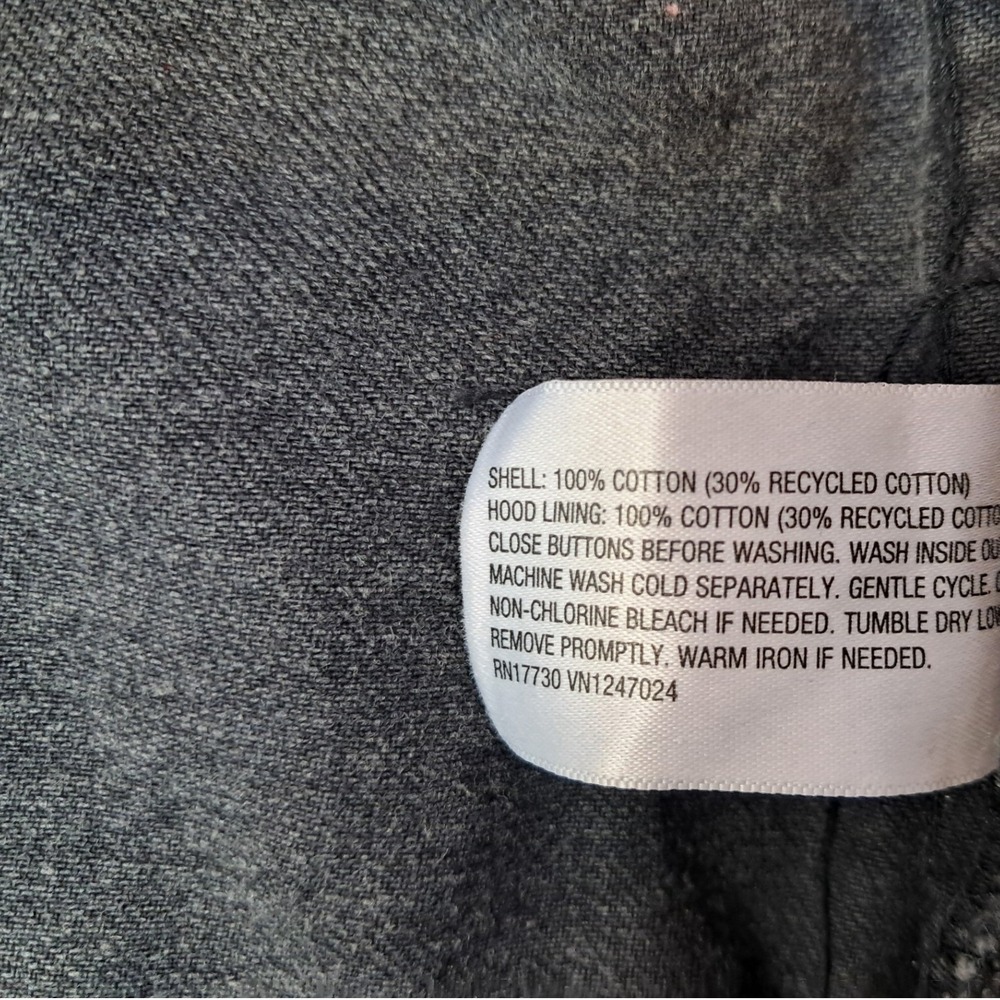 Wild Fable XXL Black Hooded Denim Jacket NWT - Picture 5 of 6